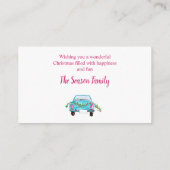 ハッピーホリデークラシックズカーウォーターカラー エンクロージャーカード (裏面)