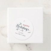 ハッピーホリデークリスマスギフトタグ フェイバータグ (インサイチュ)