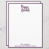 ハッピーホリデークリスマスグリーティパーソナライズされたング (正面/裏面)