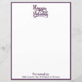 ハッピーホリデークリスマスグリーティパーソナライズされたング (正面)