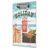 ハッピーホリデークリスマスホリデープレゼント クリップボード (左)