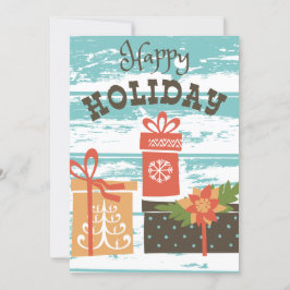 ハッピーホリデークリスマスホリデープレゼント シーズンカード