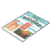 ハッピーホリデークリスマスホリデープレゼント ノートブック (左側)