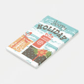 ハッピーホリデークリスマスホリデープレゼント ポストイット (アングル)