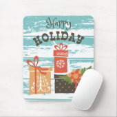 ハッピーホリデークリスマスホリデープレゼント マウスパッド (マウス)