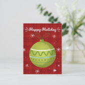ハッピーホリデークリスマス年賀状 シーズンポストカード (スタンド正面)