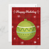 ハッピーホリデークリスマス年賀状 シーズンポストカード (正面/裏面)