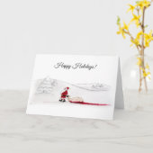 ハッピーホリデーグリーティングカード カード (黄色い花)