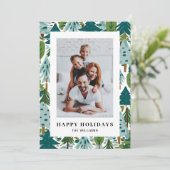 ハッピーホリデーグリーティングフォトカード（ツリー付） (スタンド正面)