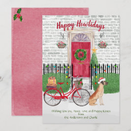ハッピーホリデーグレートダーンバイシクルレッドドア