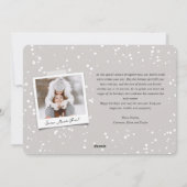 ハッピーホリデーシンプルズのホワイトスクリプトモダンの写真 シーズンカード (裏面)