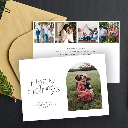 ハッピーホリデーシンプルズのミニマル数々のリスト シーズンカード