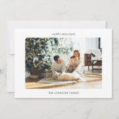 ハッピーホリデーシンプルズOne写真 シーズンカード (正面)