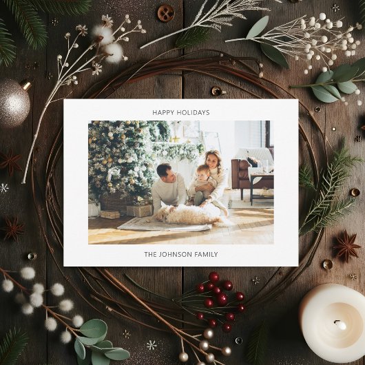 ハッピーホリデーシンプルズOne写真 シーズンカード