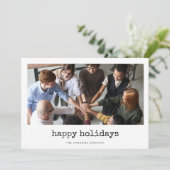 ハッピーホリデーシンプル企業の写真 シーズンカード (スタンド正面)