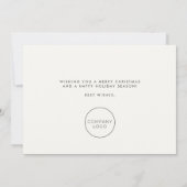 ハッピーホリデーシンプル企業の写真 シーズンカード (裏面)