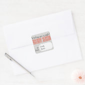 ハッピーホリデーシーズン – ホリデーズフォルダイ スクエアシール (封筒)