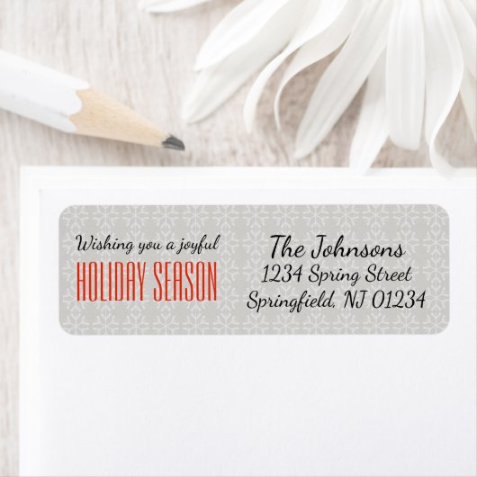 ハッピーホリデーシーズン – ホリデーズフォルダイ ラベル (インサイチュ)