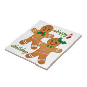 ハッピーホリデージンジャーブレッドマンボーイガール タイル (側面)