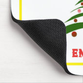 ハッピーホリデースタイリッシュクリスマスツリーマウスパッド マウスパッド (コーナー)