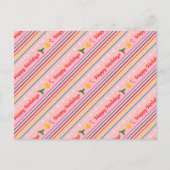 ハッピーホリデーストライプズ シーズンポストカード (正面)
