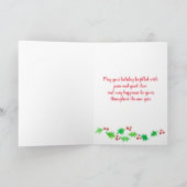 ハッピーホリデーズお気に入りのバリスタコーヒーカップ カード (内部)