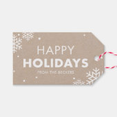ハッピーホリデーズこれは米国ギフトラベルクラフト ギフトタグ (正面(横))