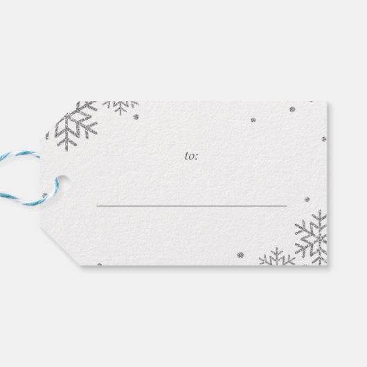 ハッピーホリデーズこれは米国ギフトラベルシルバー ギフトタグ (裏面横)