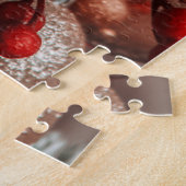 ハッピーホリデーズぶら下がったクリスマスオーナメントズオンツリー ジグソーパズル (側面)