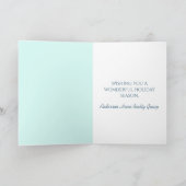 ハッピーホリデーズアイスブルースノーフレーク サンキューカード (内部)