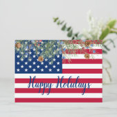 ハッピーホリデーズアメリカ国旗企業の国 シーズンカード (スタンド正面)
