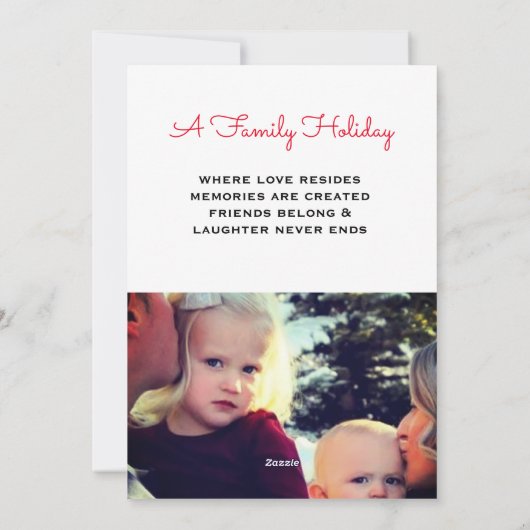 ハッピーホリデーズアリゾナサボスファミリーフォト シーズンカード (裏面)