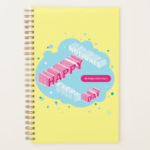 ハッピーホリデーズイエロー&ブルー プランナー手帳 (正面)