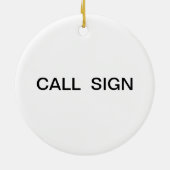 ハッピーホリデーズインモースコードクリスマスオーナメント セラミックオーナメント (裏面)