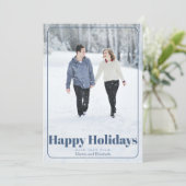 ハッピーホリデーズウィズフォトホリデーカード シーズンカード (スタンド正面)