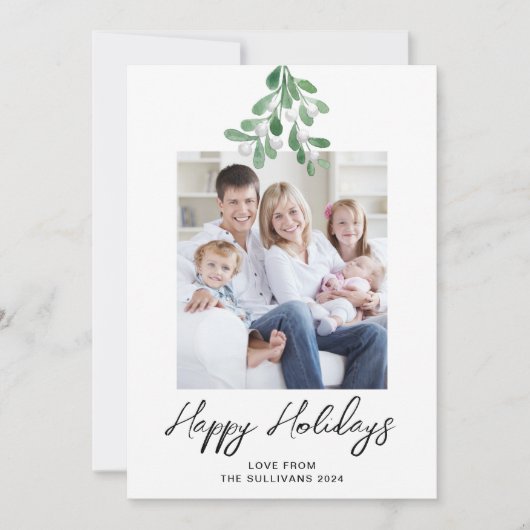 ハッピーホリデーズウィンターグリーンリーミスタントー写真 シーズンカード (正面)