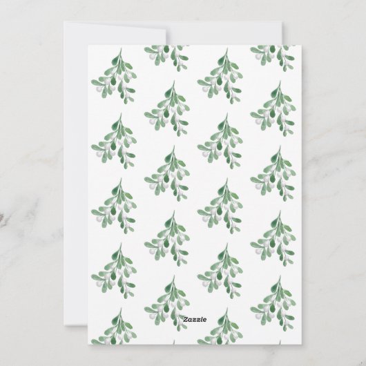 ハッピーホリデーズウィンターグリーンリーミスタントー写真 シーズンカード (裏面)