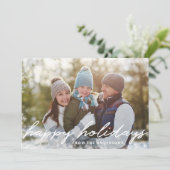 ハッピーホリデーズウィンタースノーオーバーレイファミリーフォト シーズンカード (スタンド正面)