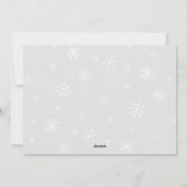 ハッピーホリデーズウィンタースノーオーバーレイファミリーフォト シーズンカード (裏面)