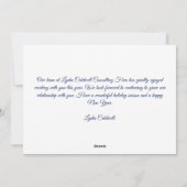 ハッピーホリデーズウィンターツリーズビューティフルカンパニー シーズンカード (裏面)