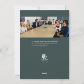 ハッピーホリデーズウィンターパインビジネスホリデーカード シーズンカード (裏面)