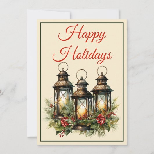 ハッピーホリデーズウィンターランタンカスタムの写真 シーズンカード (正面)