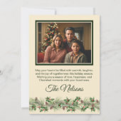 ハッピーホリデーズウィンターランタンカスタムの写真 シーズンカード (裏面)