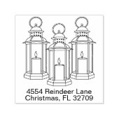 ハッピーホリデーズウィンターランタンクリスマス セルフインキングスタンプ (デザイン)