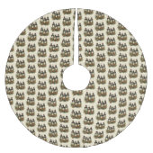 ハッピーホリデーズウィンターランタン ブラッシュドポリエステルツリースカート (正面)