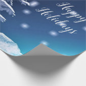 ハッピーホリデーズウィンターワンダーランドクリスマス ラッピングペーパー (角)