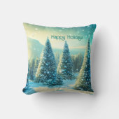 ハッピーホリデーズウィンターワンダーランドフォレストフェスティバル クッション (正面)