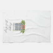 ハッピーホリデーズウィンドウキッチンタオル キッチンタオル (横)