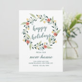 ハッピーホリデーズウィーニューホームクリスマスリース 招待状 (スタンド正面)