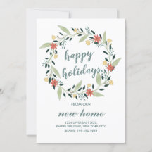 ハッピーホリデーズウィーニューホームクリスマスリース